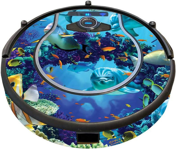 MightySkins Skin for Shark Ion Robot 750 Vacuum - Ocean Friends | Durable Vinyl Wrap Cover | Easy to Apply, Remove