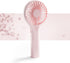 Handheld Fan, Portable Mini Fan with 3 Speeds, USB Rechargeable Personal Fan for Travel/Home - Pink