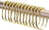 2 Lb. Depot Wide Shower Curtain Rings - Set of 12 Easy Glide Rollers with Decorative Gold Finish