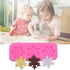 Rainmae 6 Pcs Christmas Snowflake Silicone Fondant Molds, 3D Winter Frozen Party Cupcake Topper Decorating Tools