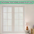 Frosted Glass Window Film, 17.3x236.2 Inches Non-Adhesive Privacy Film, Anti-UV for Bathroom Home and Office
