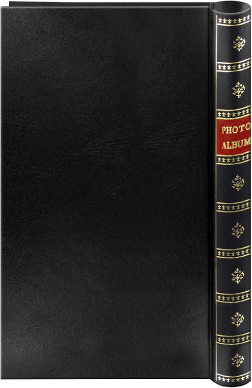 Spiral Bound Photo Album, Black, 300 Bi-Directional Memo Pockets Hold 4x6 Photos