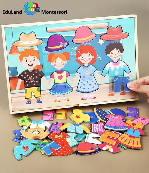 2-6 Montessori Practical Life Clothes Hanging Job Rope Strings Hanging Clothes with Clothespins Airing Clothes