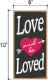 5 inch 10 inch Decorations-76038 Honey Dew Gifts Love Decor, Love and be Loved by Hanging Wall Art, Decorative Wood