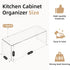 4 Packs Counter Bottles12.4 4 4.6 inch Aminigram Cabinet Organizer Shelf, Acrylic Kitchen Shelves Organizer, Spice Rack