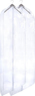 Handy Laundry Clear Vinyl Gown Bag, Set of 2 (24 X 65 Inches) for Coats, Suits, Dresses, Dust-Free