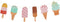 Chloe Elizabeth Ice Cream & Popsicle Paper Party Garland, Streamer Decor for All Events