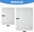 Tempered Glass Cutting Board for Kitchen, Clear Glass Board for Countertop, Heat Resistant, with Non-Slip Feet, 12x16" & 12x8" 2 Pcs Clear by Mymonfif