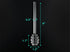 6 Inches 1 Pack, Glass Honey Dipper, Clear Drizzler for Honeypot, Honeycomb Spoon Mixing Stirrer, Honey Server