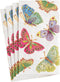 Caspari Jeweled Butterflies Paper Guest Towel Napkins in Pearl - Two Packs