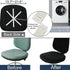 BUYUE Super Soft Velvet Task Office Chair Seat Cover, Washable Dustproof Slipcover Protectors (Black, Seat Cover Only)