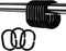 Premium Plastic Shower Curtain Rings, 24Pcs Hooks with Easy Snap Closure for Standard Shower Rods