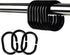Premium Plastic Shower Curtain Rings, 24Pcs Hooks with Easy Snap Closure for Standard Shower Rods