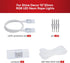 Shine Decor Connecting Parts Kit, 2 Connection Wire Cables & 1 Connector with 4-Prong Pin for RGB LED Neon Rope Lights