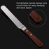 4 Packs Offset Spatula, Stainless Steel Cake Icing Spatula Set with Wooden Handle for Cake Decorating