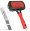 LANMU Air Conditioner Evaporator Coil Cleaning Brush, 1 Fin Comb + 1 Dual-Sided Evaporator Coil Brush