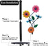 Sunflower Kitchen Paper Towel Holder, Black Metal Farmhouse Decor with Sunflower Flower Bee for Kitchen