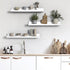 15.7 Inches, Set 3, AZSKY Floating Bookshelf for Kids, Cloud Picture Ledge Shelf - White, Nursery Book Shelves