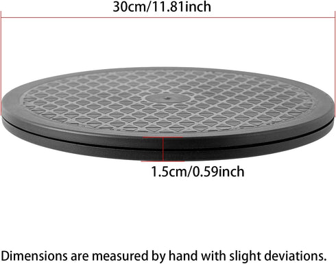 HSTECH 12 Inch (360 Heavy Duty Rotating Swivel Stand - Lazy Susan with Steel Ball Bearings for Model Base/Rotating