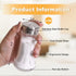 Set 4 oz Set 2 Salt & Pepper Shaker for Kitchen - Clear Glass Salt & Pepper Shakers with Stainless Steel Lid