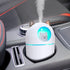 Small Cute Portable Humidifier with 12 Pcs Humidifier Sticks, 7 Color Night Light USB Air Humidifier for Bedroom Office