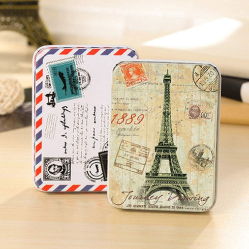 5 Pack Metal Tins Box Containers - Mini Portable Small Tins with Lids, Rectangular Case for Candies, Pills, Jewelry
