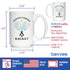 Causing A Racket - Large 15oz White Ceramic Mug - Funny Tennis Themed Decor and Gifts