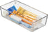 iDesign 49250 Drawer Organizer Tray, BPA-Free Plastic, 12" x 6" x 3", Clear