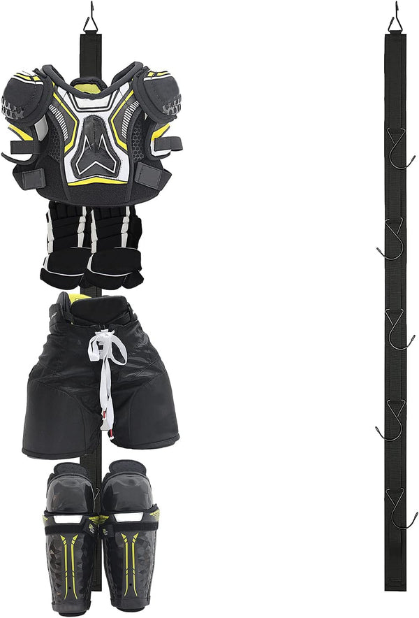 Hockey Hanger Portable Drying Rack - 5 Hooks for Home and Outdoor Use in Ice Hockey, Skating, Football, Camping