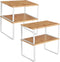 SONGMICS Cabinet Organizer Shelf, Set of 4 Kitchen Counter Shelves, Kitchen Storage,