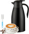 Thermal Coffee Carafe, Insulated Stainless Steel Carafes for Keeping Hot Beverages Hot for 12 Hours, Double Walled