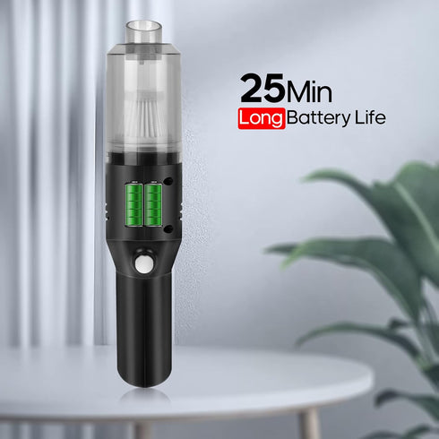 Portable Mini Car Vacuum Cleaner, High Power Cordless Handheld Rechargeable Vacuum Cleaner for Desk V06