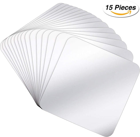 Removable Acrylic Mirror Setting Wall Sticker Decal, DIY Modern Decoration for Home Living Room (15 PCS)