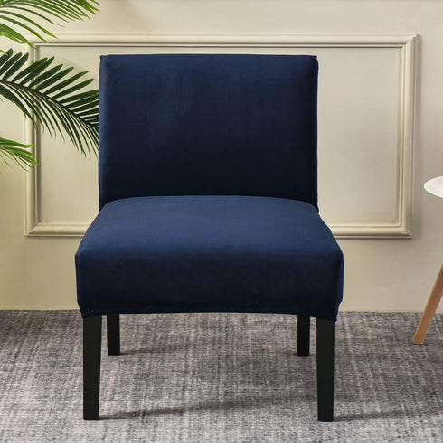 Armless Armless Armless JIAN YA NA Accent Chair Cover, Stretch Chair Slipcover Velvet Chair Covers Slipper Chair