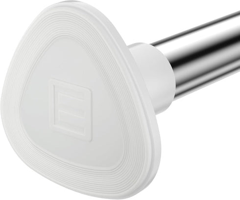 Spring Tension Curtain Rod, 28 to 48 inches Adjustable, 5/8 Inch Diameter, White, (Pack of 1)
