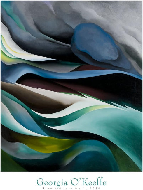 McGaw Graphics from The Lake No.1, 1924 by Georgia O'Keeffe Art Print Poster, Overall Size: 24x30, Image Size: 20x24