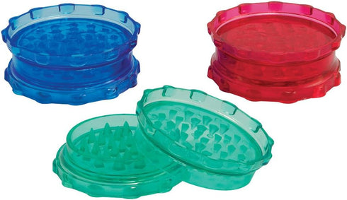 Large Acrylic Grinder, Assorted Colors, Approx 3.25 x 1 Inches