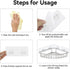 GETRIC 4 Pack 2) Shower Caddy Adhesive Replacement, Adhesive Shelves Hooks Caddy Shelves Rack Basket Organizer Shower
