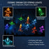 20 Fielegen LED Children's Room LED String Light Astronaut Spaceship Rocket Outer Space Room Decor Holiday Party Lights