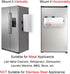 LEVOSHUA 12.3" Magnetic Paper Towel Holder for Fridge, Heavy Duty Magnet Rack, No Drill, Fits Large Rolls, Space Saving