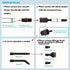 9pcs/Set Vacuum Cleaner Attachments, Mini Micro Tool Car Detailing Kit, Accessories for Car Vacuum Cleaning