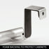 iDesign Axis Curved Over-the-Cabinet Kitchen Bar Holder for Dish and Hand Towels, Brushed Stainless Steel