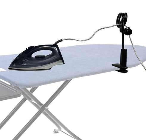 Universal Flexible Iron Cord Minder, Steam Iron Cord Holder for Standard Ironing Boards, No Irons Included