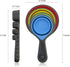 leepiya Measuring Cups and Spoons Set - 8 Piece Collapsible Measuring Tool, BPA Free Silicone, Colorful