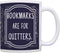ThisWear 11oz Ceramic Coffee Mug with Handle, Funny Gifts for Readers, Bookmarks are for Quitters