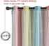 conokata Grommet 2 52W 84L) Star Girl and Kids Curtains for Bedroom Rainbow Ombre Double Layer Cute Shot Nursery