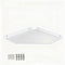 YUjieSTC 10 Inch White Floating Corner Shelf Wall Mounted, Large Triangle Storage Shelf