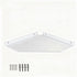 YUjieSTC 10 Inch White Floating Corner Shelf Wall Mounted, Large Triangle Storage Shelf