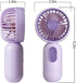 Mini Portable Fan 3 Pack, Cute Handheld Fan Battery Operated Lightweight Small Personal Fan with 3 Speeds and USB Rechargeable Eyelash Fan for Stylish Girl Kids Women Men Office Outdoor Travel Camping by JODNO