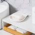 Porcelain Spoon Rest for Kitchen Counter, 4.5 Inches Ceramic Ladle Rest, Set of 4, Spoon Holder for Countertop